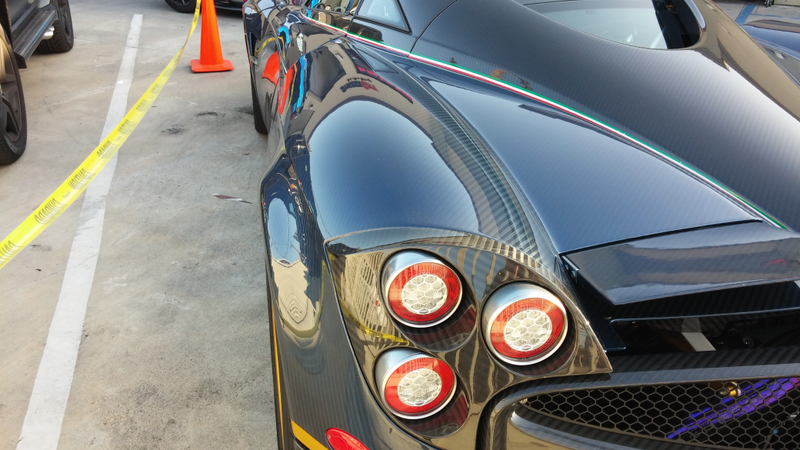 Illustration for article titled Saw a bare carbon Huayra today